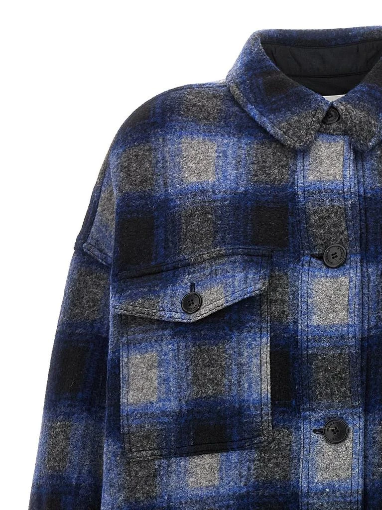 Isabel Marant Étoile Isabel Marant Étoile Fontizi Checked Button-Up Coat 3
