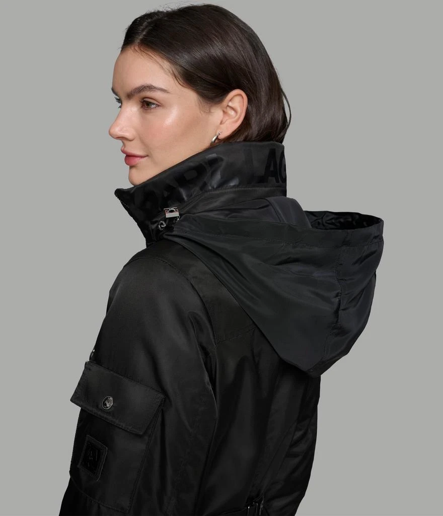 Karl Lagerfeld Paris LONG BOMBER JACKET WITH HIDDEN HOOD 8