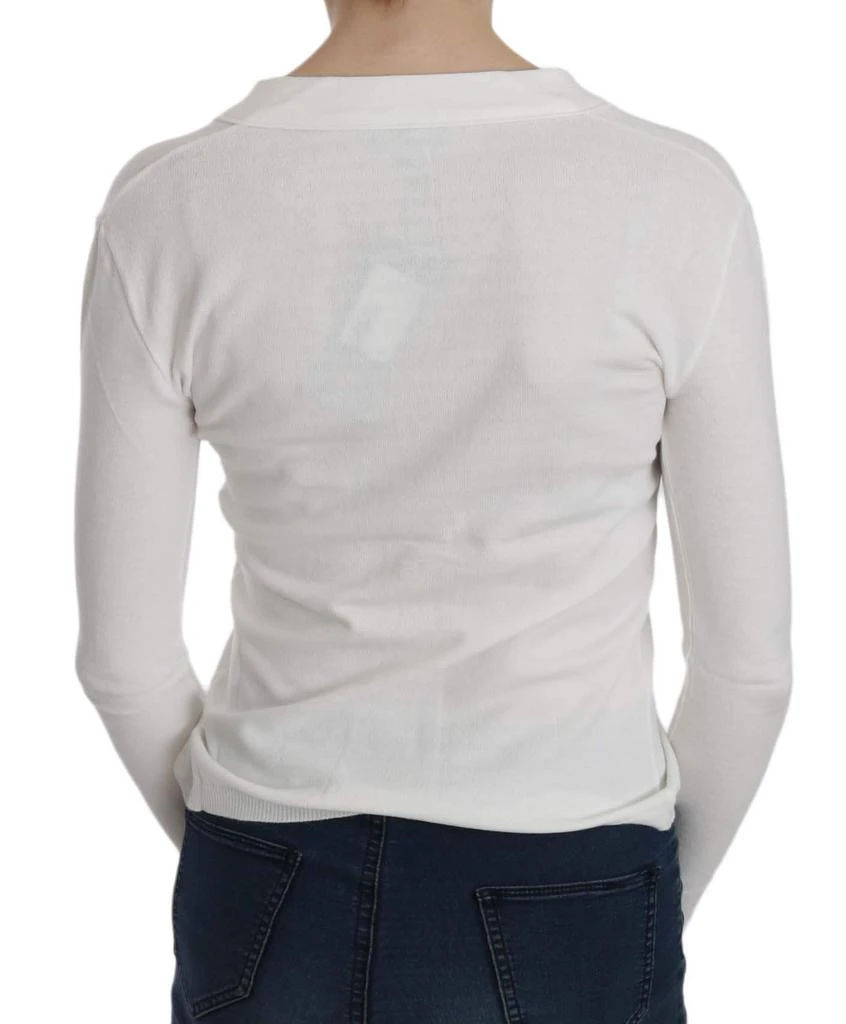 BYBLOS V-neck Long Sleeve Cropped Cardigan Tops Sweater 2