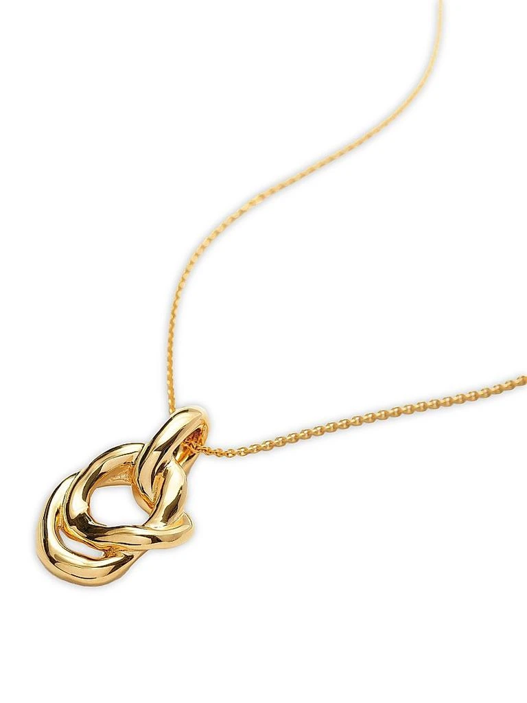 Missoma Molten Pearl 18K Gold-Plate Twisted Double Pendant Necklace 2