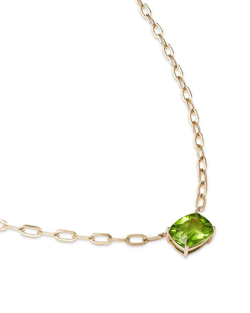 Bloomingdale's Peridot Solitaire Pendant Necklace in 14K Yellow Gold, 18" 3