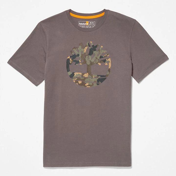 Timberland Camo-Logo T-Shirt for Men in Grey 6