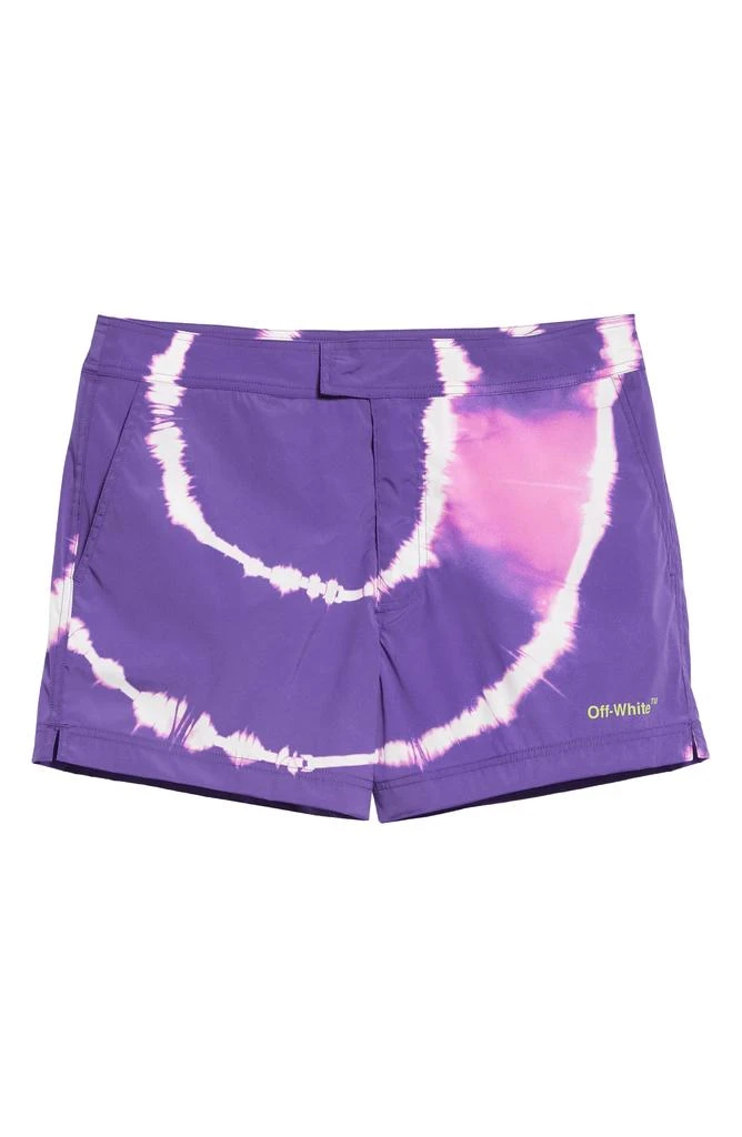 Off-White Sunrise Tie Dye Swim Trunks 7