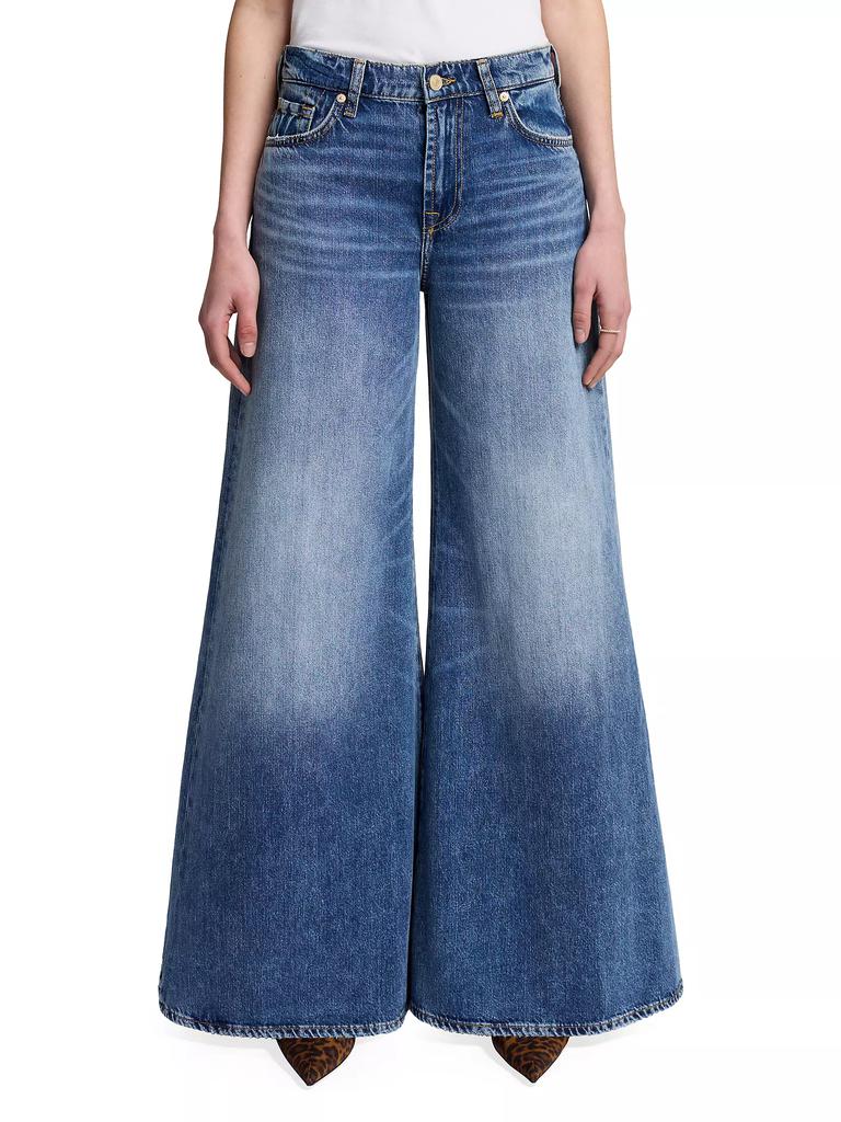 7 For All Mankind Willow Mid-Rise Palazzo Jeans