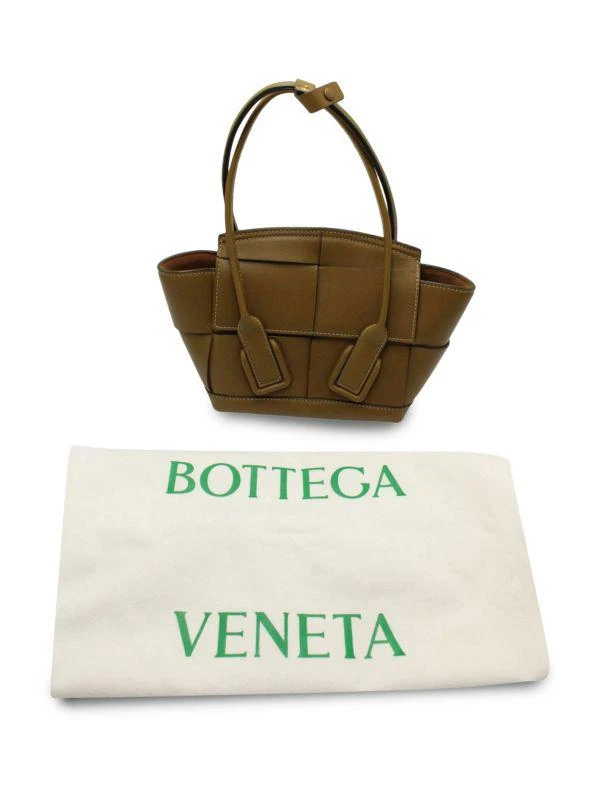 Bottega Veneta Seaweed Calfskin Leather Arco Mini Tote Bag 2