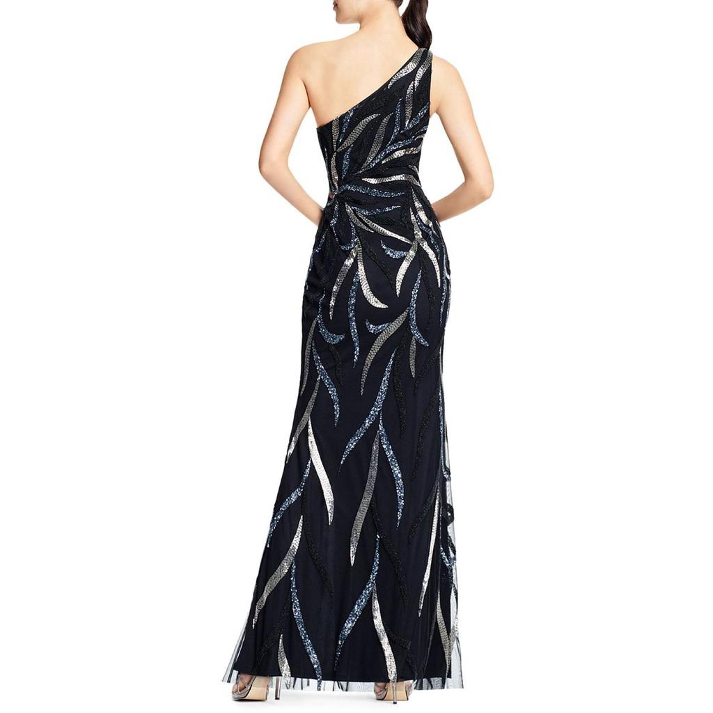 Aidan Mattox Womens Beaded Formal Evening Dress