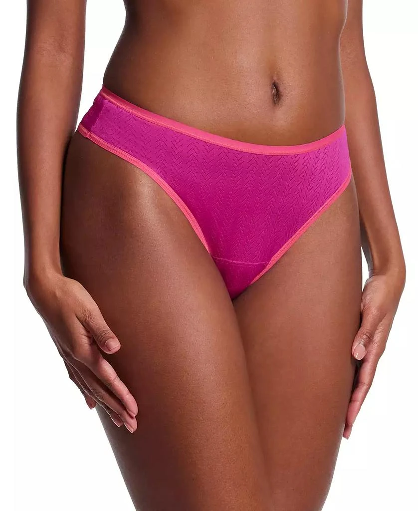 Hanky Panky Women's Move Calm Natural Rise Thong Underwear 2P1664 1