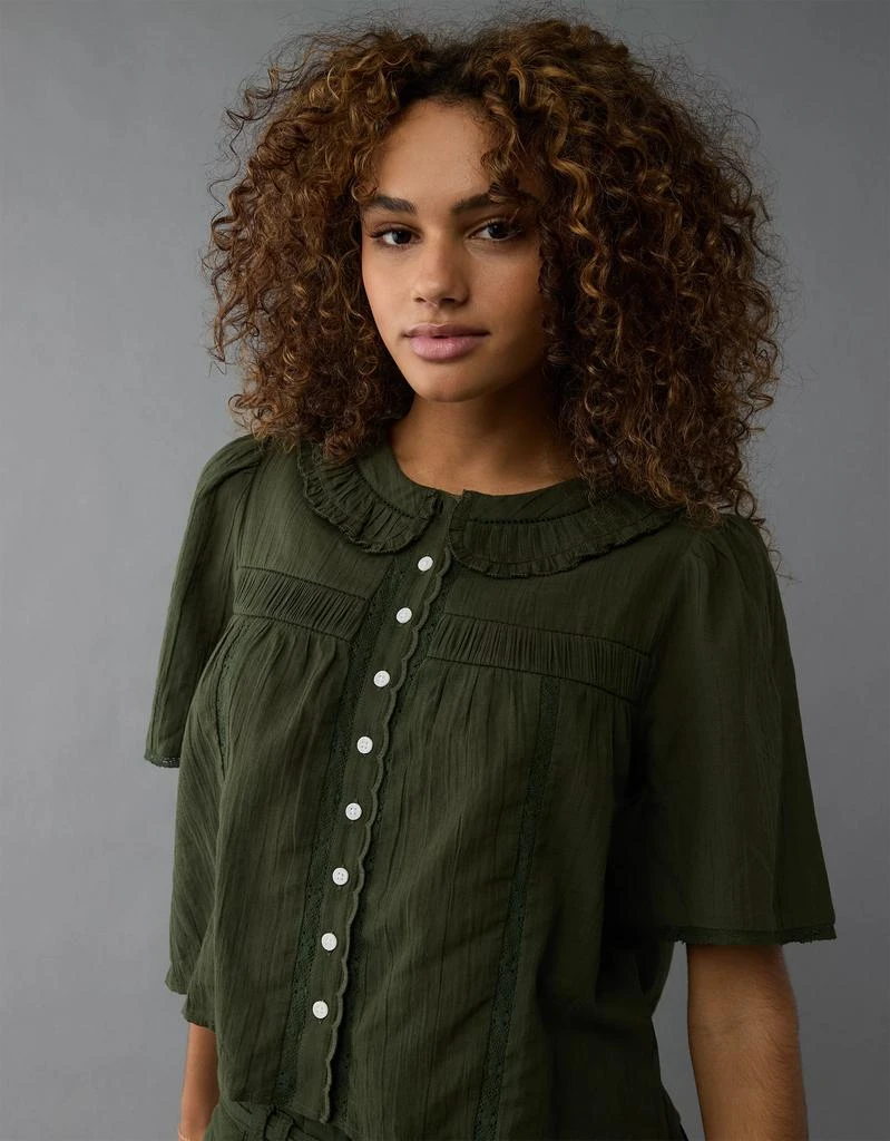 AE AE Collared Pintuck Blouse 5