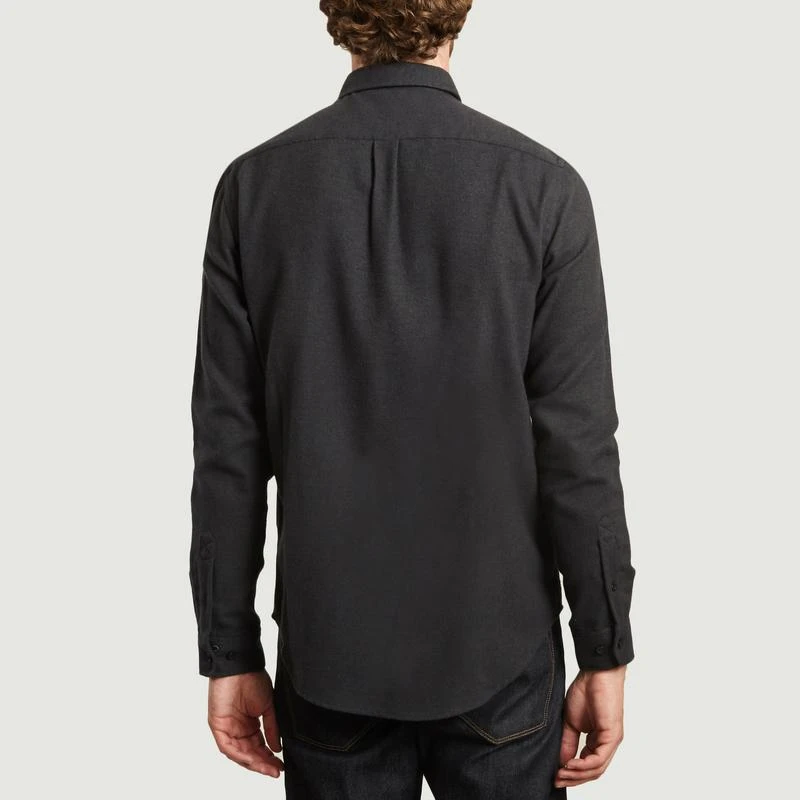 Samsoe - Samsoe Liam NF flannel shirt Darkest spruce mel SAMSOE - SAMSOE 3