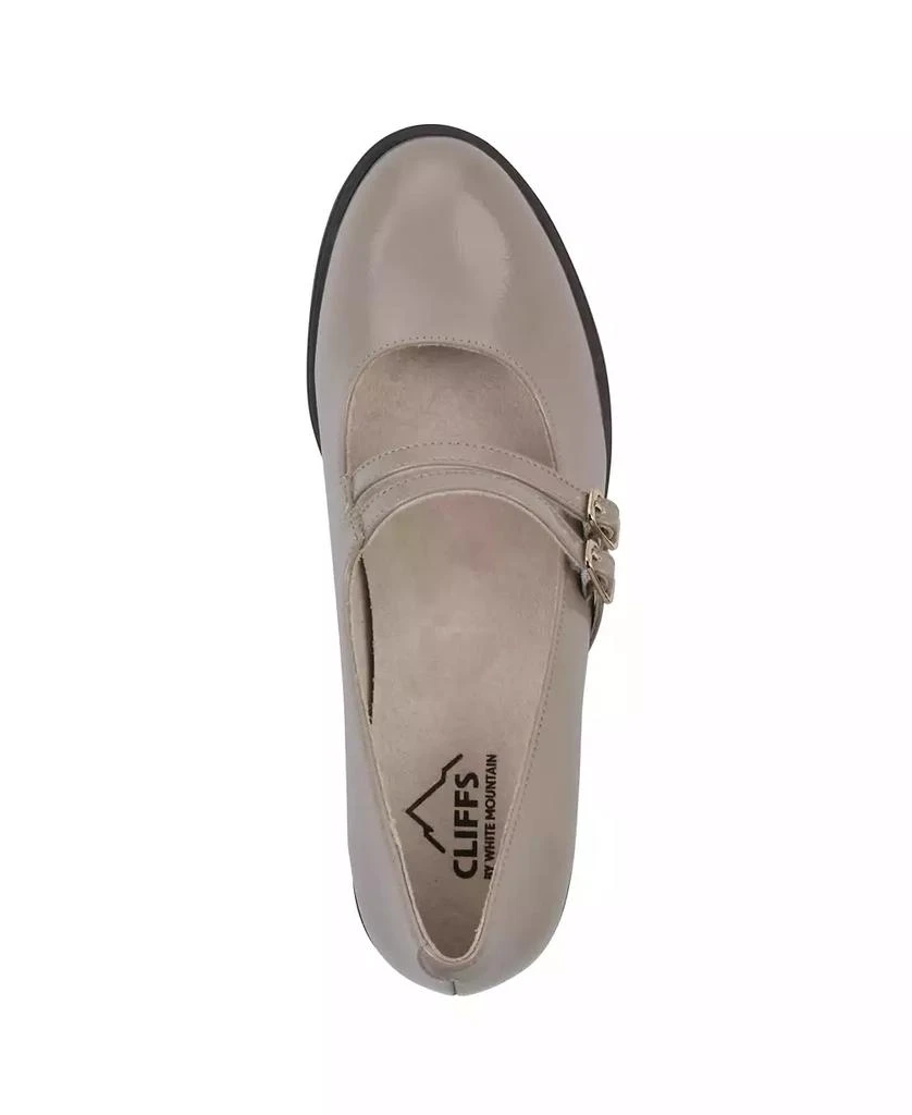 White Mountain Women's Hunta Mary Jane Style Block Heel Pumps 4