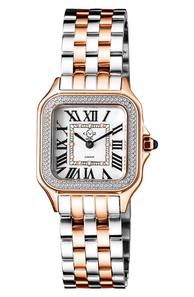 GV2 Women's Milan Diamond Dial Two-Tone Bracelet Watch, 27.5mm - 0.038 ctw 1