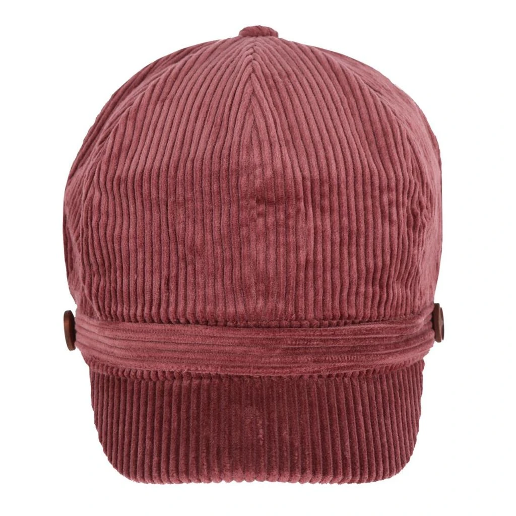 David & Young Women's Corduroy Cabbie Hat with Buttons 1