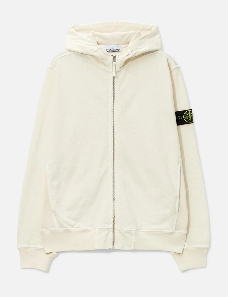 Stone Island Garment-Dyed Zip-Up Hoodie 1