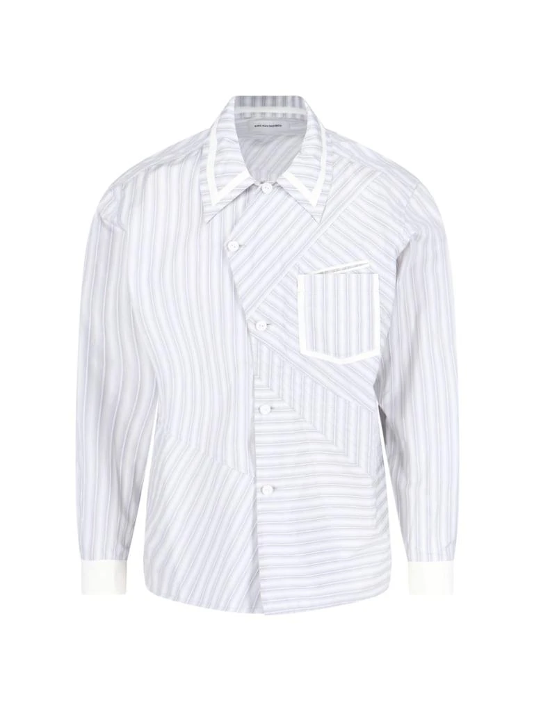 Kiko Kostadinov Stripe Asymmetric Shirt 1