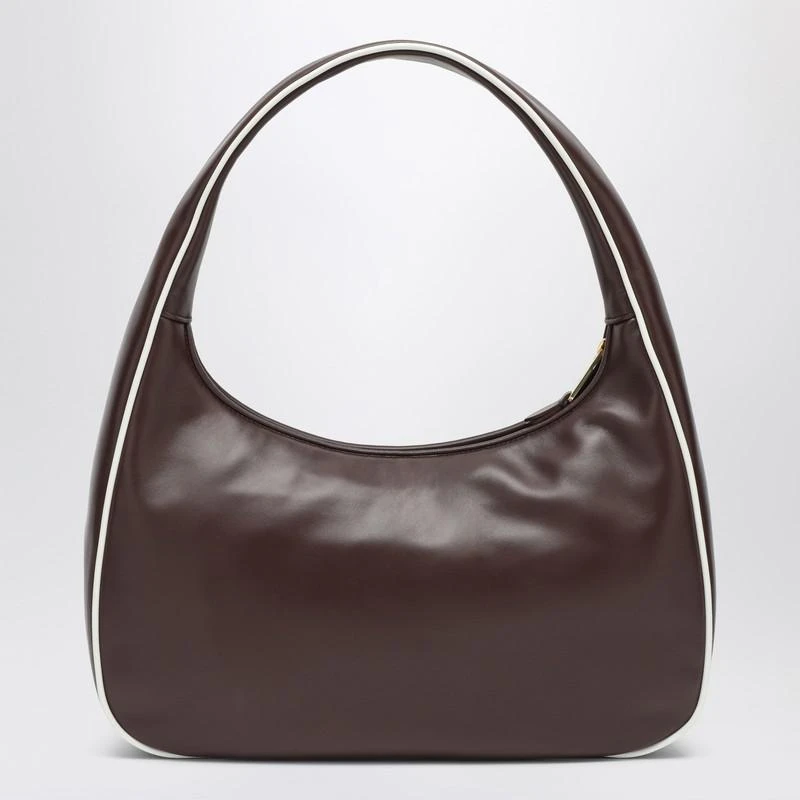 Miu Miu Brown/white leather handbag 4