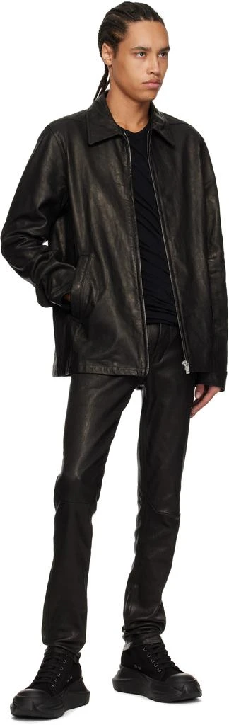 Rick Owens Black Hollywood Abstract Low Sneaks Sneakers 5