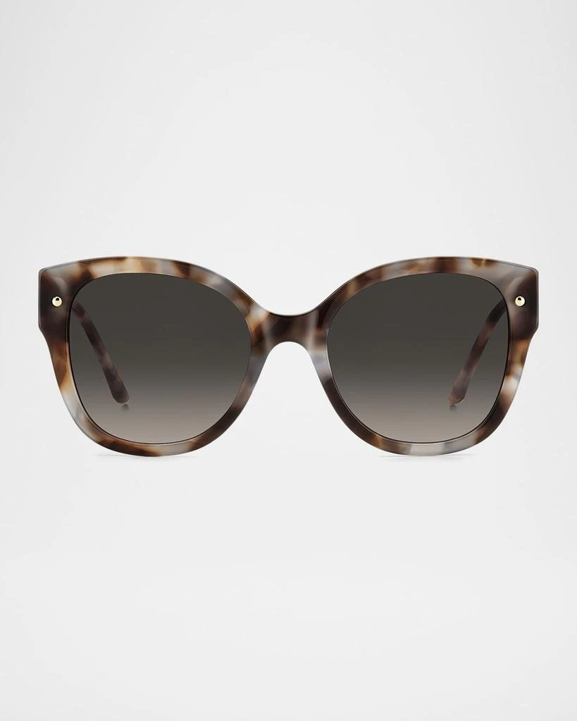 Shop Grey Cat Eye Ladies Sunglasses HER 0107/S 0KDX/IR 57 on  display picture 3
