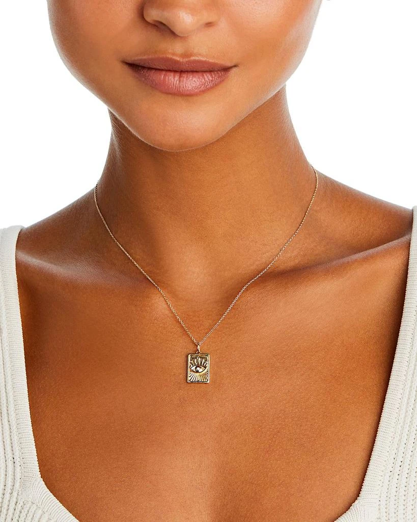 Moon
Meadow Charm Collection 14K Yellow Gold Diamond Evil Eye Charm 5