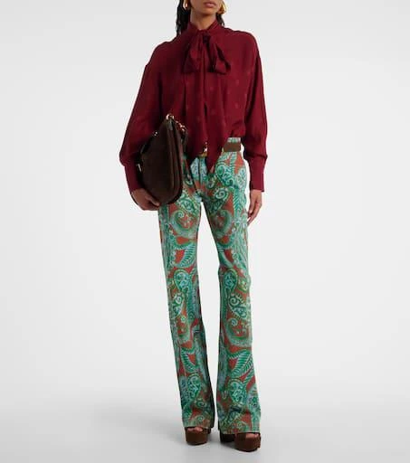 ETRO Paisley high-rise wide-leg jeans 2