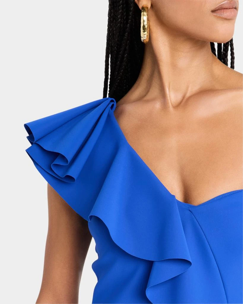 Chiara Boni Kafu One-Shoulder Ruffle Gown 6