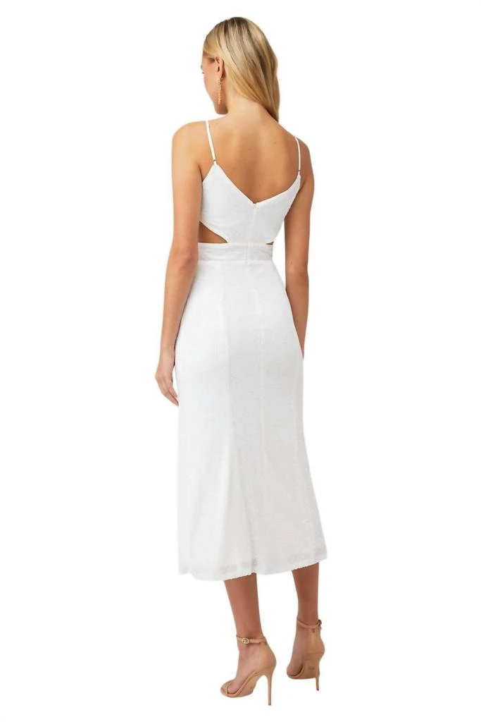 SAYLOR Harmonie Dress In White Sequin 2