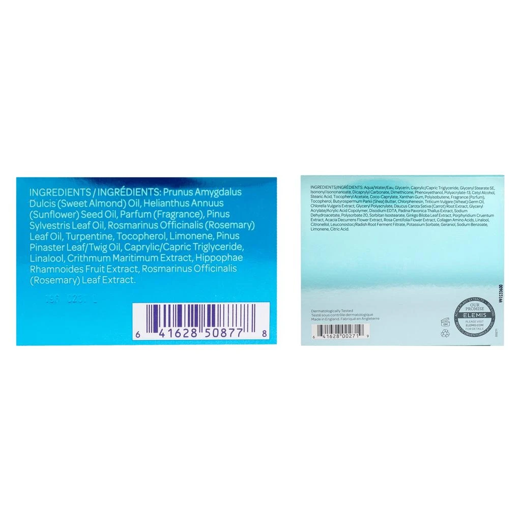 ELEMIS Musclease Active Body Oil and Pro-Collagen Marine Cream Kit by  for Unisex - 2 Pc Kit 3.4oz Body Oil, 3.3oz Anti-Age Cream 6