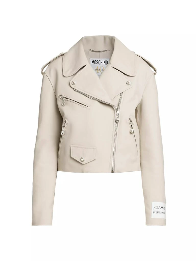 Moschino Sheep Leather Crop Jacket 1