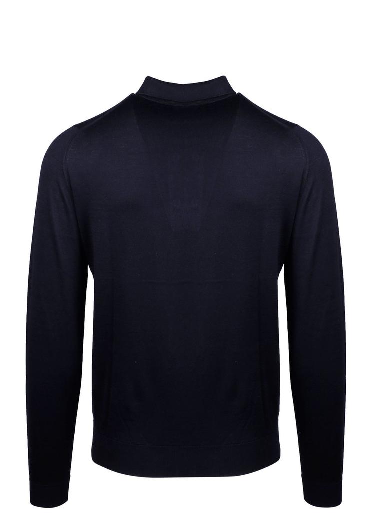 John Smedley John Smedley Bradwell Long-Sleeve Polo Shirt