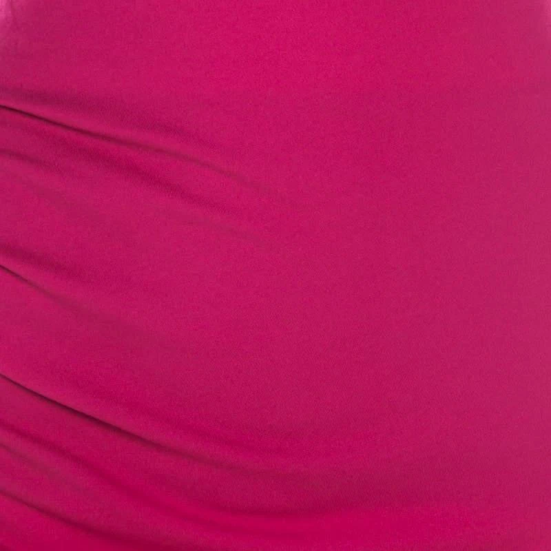 Escada Escada Blossom Pink Knit Gathered Detail Relas Pencil Skirt L 4