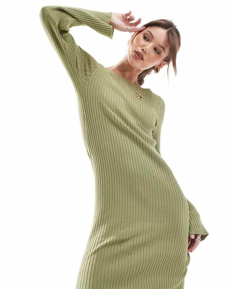 dark blue knit dress Navy Rhea Sweater Dress main image 0