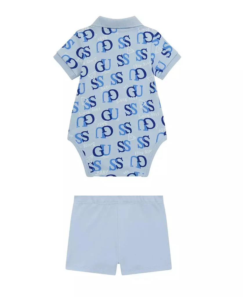 GUESS Baby Boy Bodysuit and Short Set 6