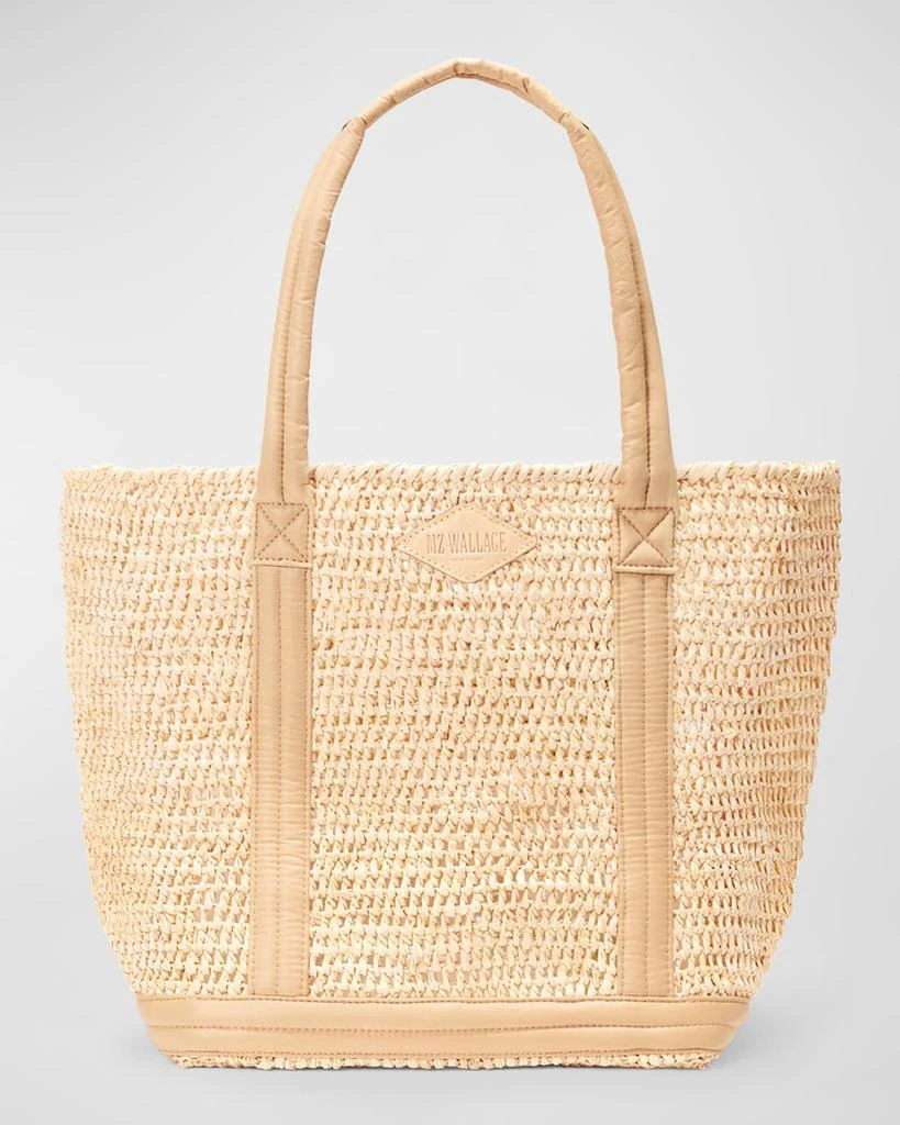 MZ Wallace Medium Raffia Tote Bag 1