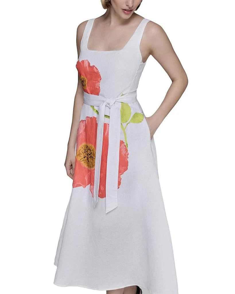 Karl Lagerfeld Paris Placed Floral Print Dress 3