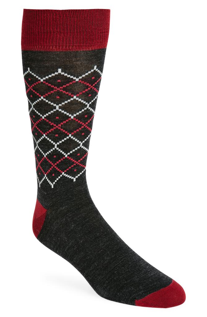 Nordstrom Diamond Geo Dress Socks