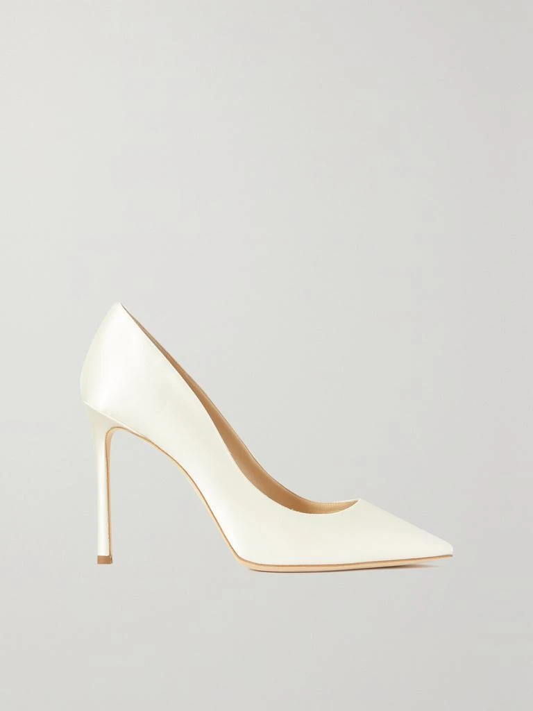 Jimmy Choo Romy 100 缎布高跟鞋  - IT40 1