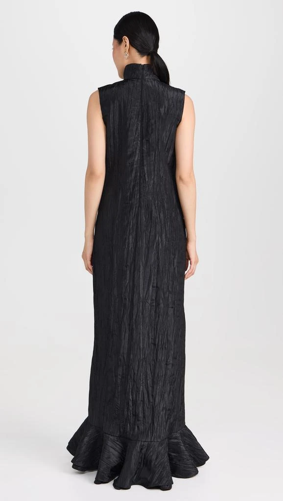 Dur Doux Black Crinkle Taffeta Gown 2