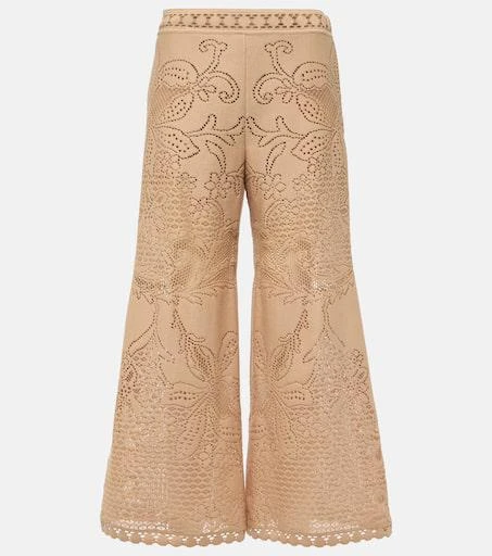 Valentino Guipure lace wide-leg pants 1