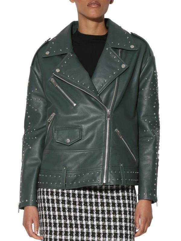 Walter Baker Skyler Studded Leather Biker Jacket 1