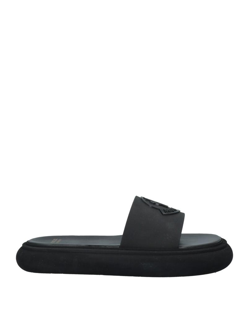 【関税＆送料込み】Moncler Black Leather Blend Sandals Moncler Moncler Black Leather Blend Sandals - Sandals