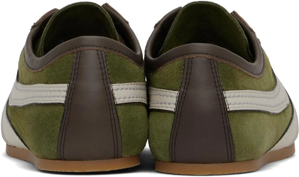 Dries Van Noten Green & Off-White Suede Sneakers 2