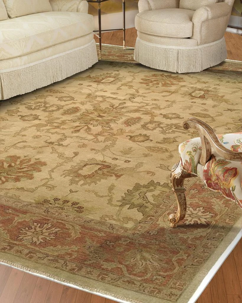 Haven 
Loom Latte Rust Oushak Rug, 3
 x 5
 3