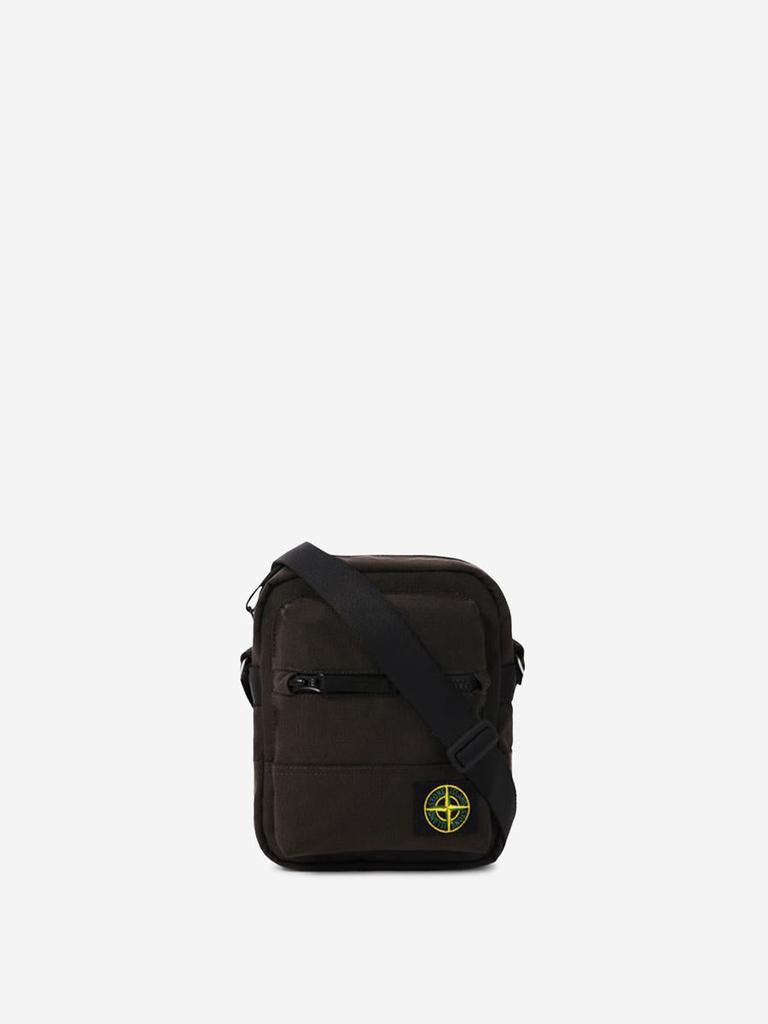 Stone Island Gray ECONYL Nylon Metal Bag - Crossbody Bags