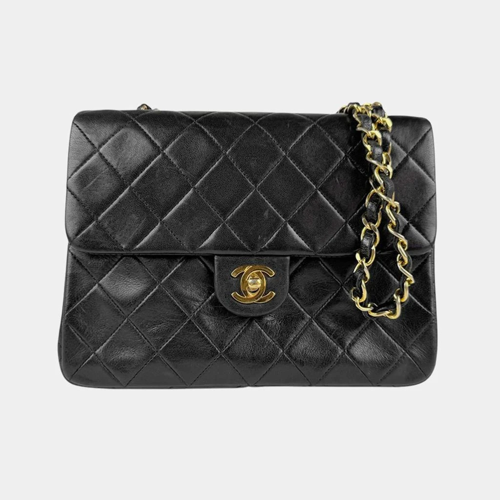 Chanel Chanel Black Lambskin Flap Shoulder Bag 1