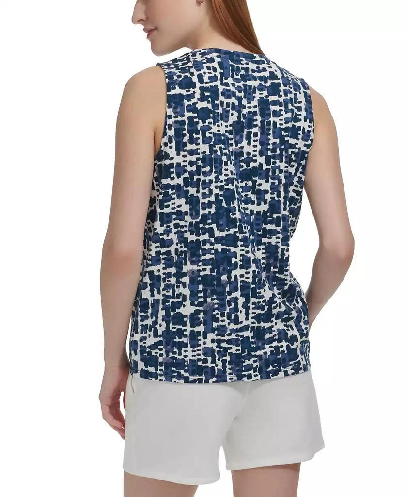 Marc New York by Andrew Marc Women's Cotton Abstract-Print Tank Top 2