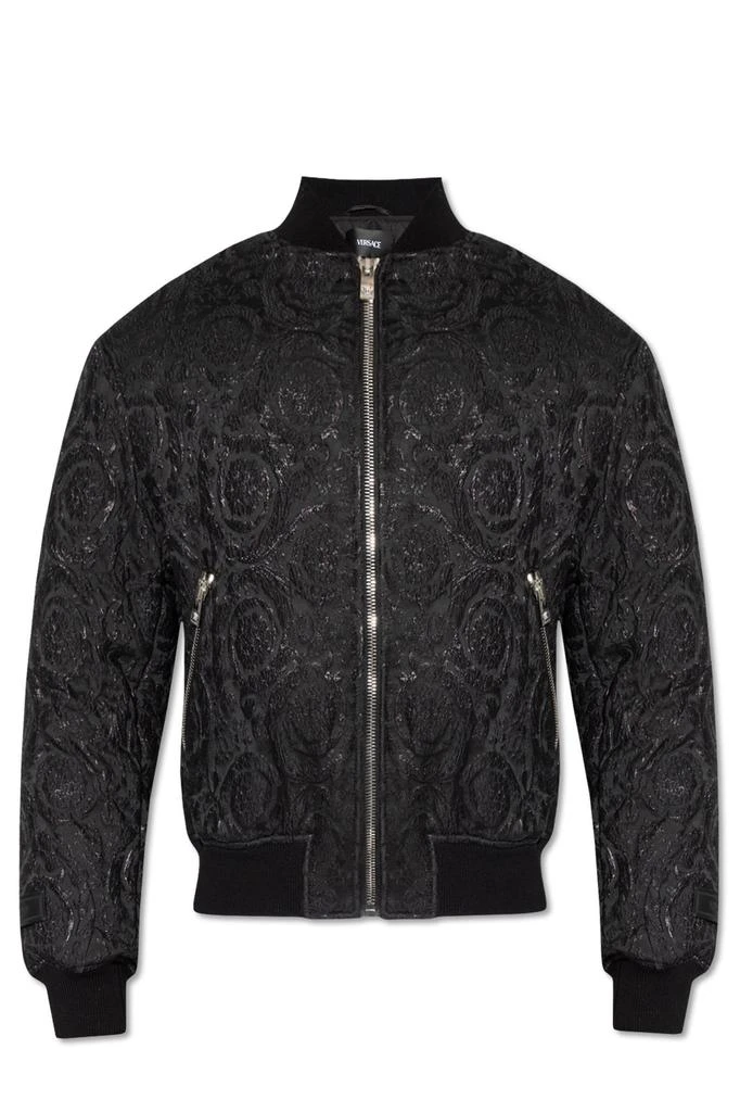 Versace Versace Baroque Cloquet Zipped Bomber Jacket 1