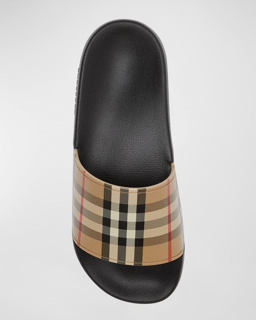Burberry Furley Vintage Check Slide Sandals - Slippers