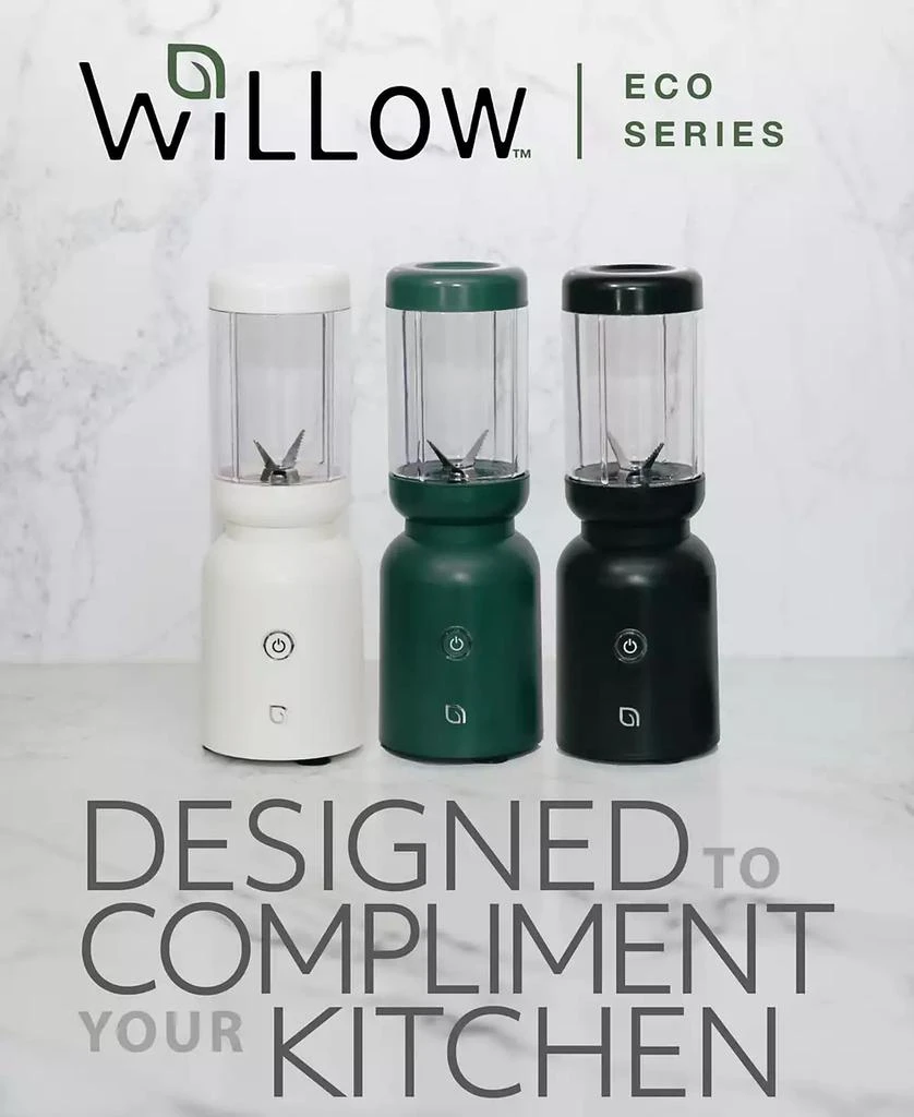 Willow Kitchen Warrior Countertop Blender - Powerful Motor, Versatile, Blend and Go with Straw or Storage Lid. 9