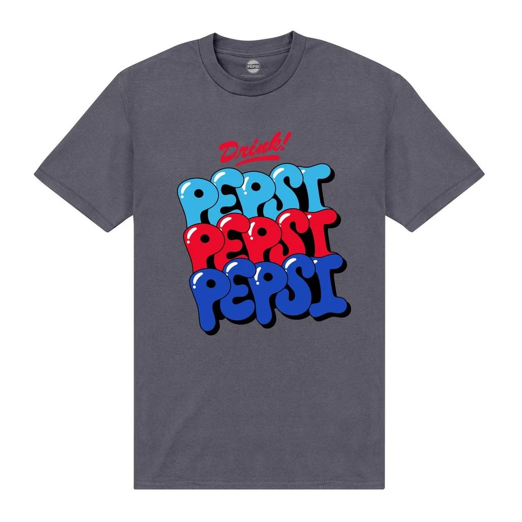 Original Hero Pepsi Co. Bubble Text Men's T-Shirt - Charcoal 1