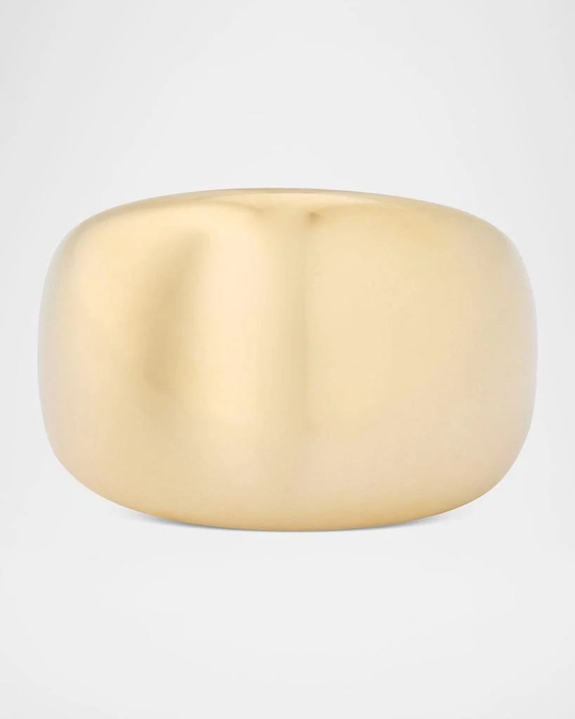 LANA 14K Yellow Gold Curved Bubble Ring