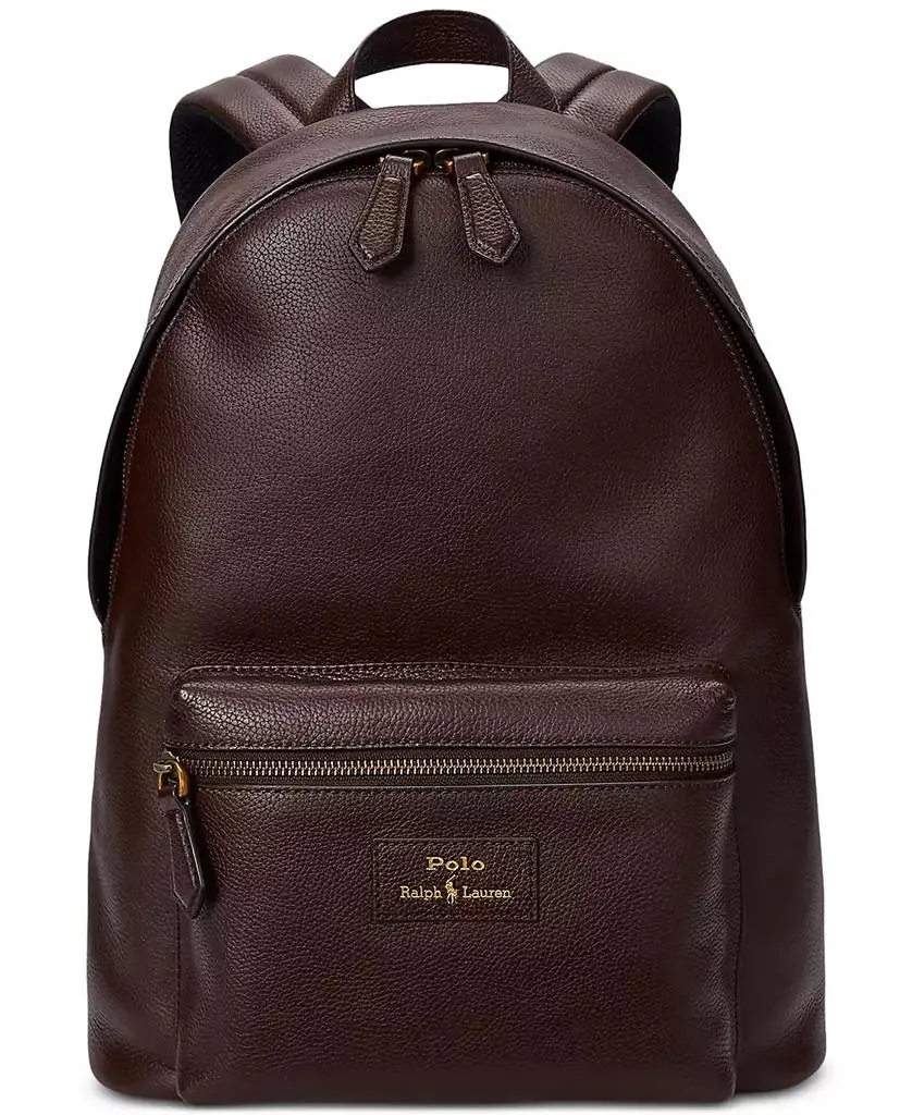 Ralph Lauren Men's Pebbled Leather Backpack